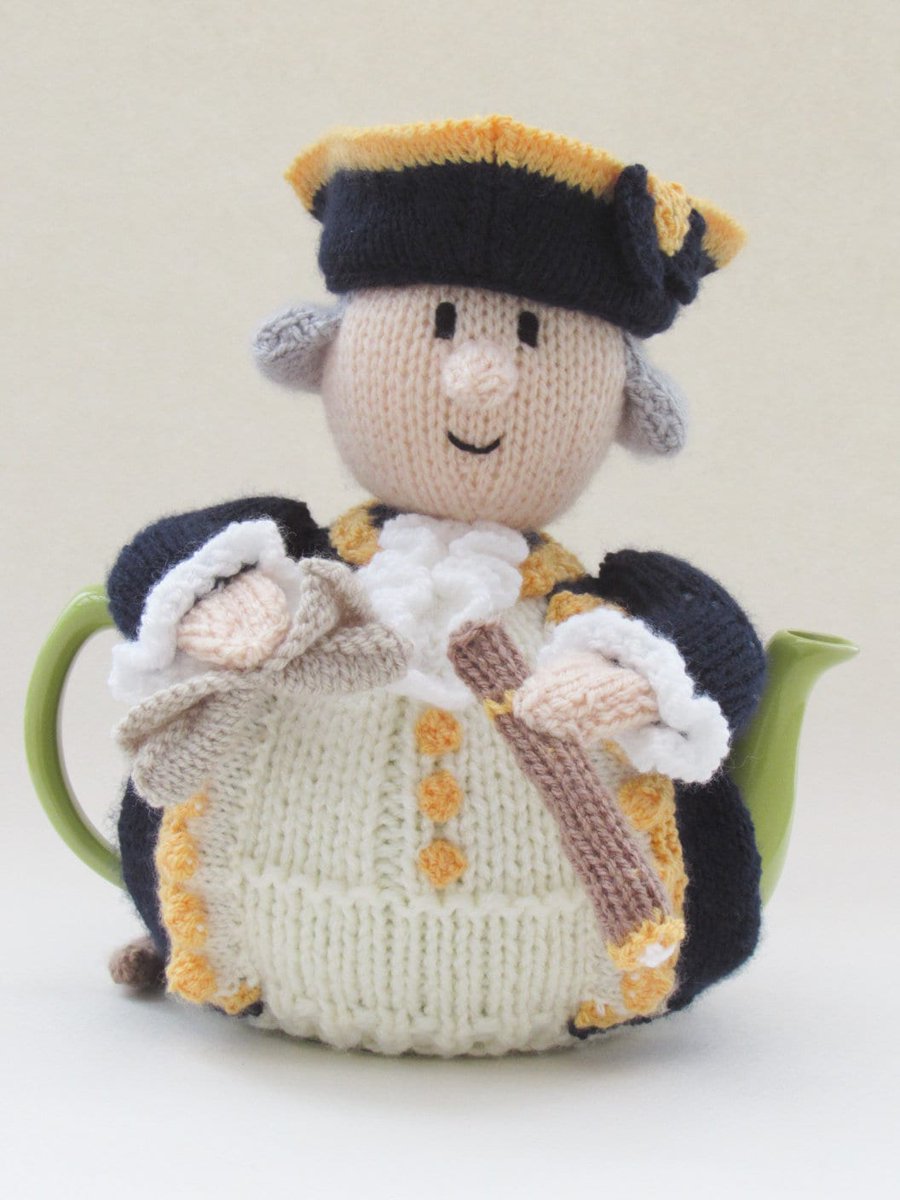 TeaCosyFolk's tweet photo. TeaCosyFolk's Captain James Cook Tea Cosy Knitting Pattern https://t.co/o1LyMrkjDg #TeaCosyFolk #knitting #captainjamescook #explorer #historical #royalnavy #seacaptain #seaman #teacosy #knit #knittingpattern https://t.co/BSsDRNUFqY