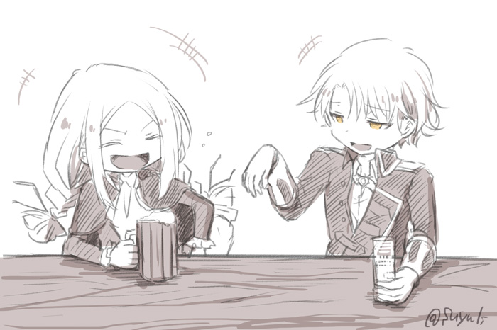 pp_ewig's tweet photo. @Shiori_Ik だいぶ設定は変わったのですが、過去の落書きでビジュアルは何回か出したことがありますね。他にも数点。
キャラ設定がだいぶ変わったので、この雰囲気も異なってきました……(˘ω˘)正式なこの人もお楽しみに！　<平梅> https://t.co/aQwqM4bN3S