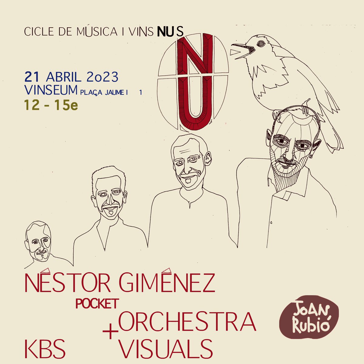 Seed Music (@seedmusic_eu) on Twitter photo NÉSTOR GIMÉNEZ POCKET ORCHESTRA 📢 Us espera al 'NU' de <a href="/JazzClubVila/">Jazz Club Vilafranca</a>. Podreu escoltar #Tetralogy <a href="/nestorgise/">Néstor Giménez</a> en col·laboració amb l’artista visual Jordi Cabestany; junts ens transportaran als universos de #MadMax i #IndianaJones.
📢 AVUI 21/4, 20h30
📍 <a href="/vinseum/">vinseum</a> Entrades al web! NÉSTOR GIMÉNEZ POCKET ORCHESTRA 📢 Us espera al 'NU' de <a href="/JazzClubVila/">Jazz Club Vilafranca</a>. Podreu escoltar #Tetralogy <a href="/nestorgise/">Néstor Giménez</a> en col·laboració amb l’artista visual Jordi Cabestany; junts ens transportaran als universos de #MadMax i #IndianaJones.
📢 AVUI 21/4, 20h30
📍 <a href="/vinseum/">vinseum</a> Entrades al web!