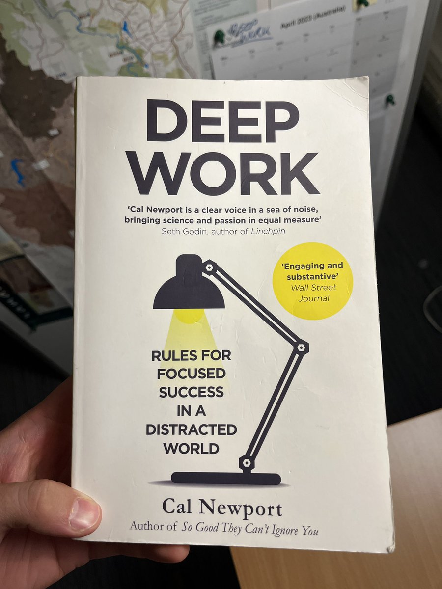 Oliver_Medd's tweet photo. This book is a MUST-READ for academics, thanks @Calnewport_ (i dont know if this is his account, i doubt he uses twitter). Will be implementing all of it.

This copy is in my office if anyone wants to give it a read! https://t.co/VIHt07nzON