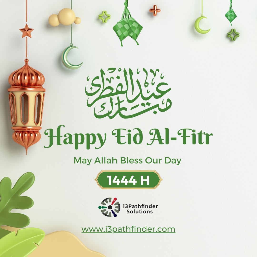 i3PfSolutions's tweet photo. On this auspicious occasion of Eid-ul-Fitr, let's renew our faith and strive to become better versions of ourselves. May Allah grant us wisdom and knowledge to overcome all obstacles in our lives.
Wishing you all a blessed Eid! 
#i3PathfinderSolutions #EidMubarak #PathfinderGroup https://t.co/LMzcZHR6hB
