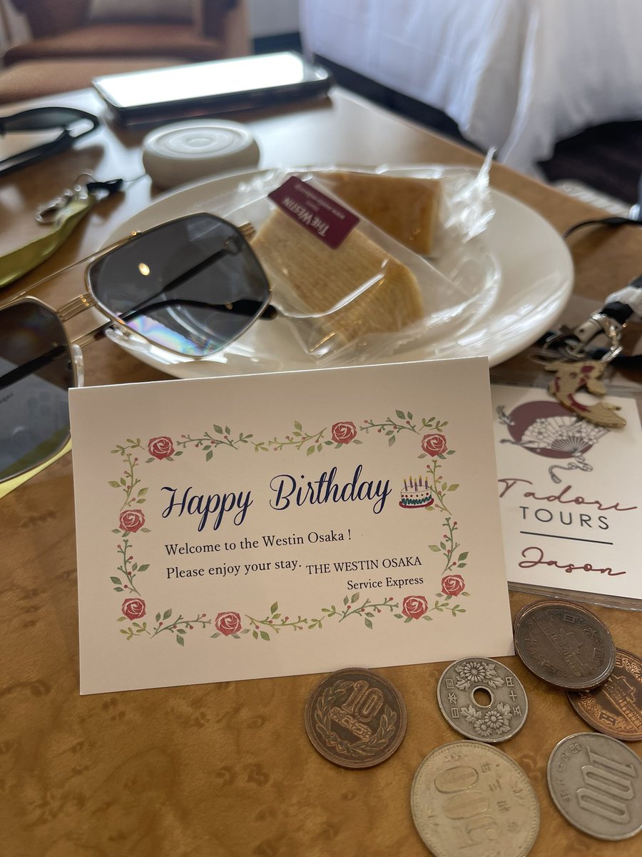 tadeonia's tweet photo. Super thrilled to celebrate my #birthday in Osaka! Thanks @WestinOsaka https://t.co/AJAsyRNY81