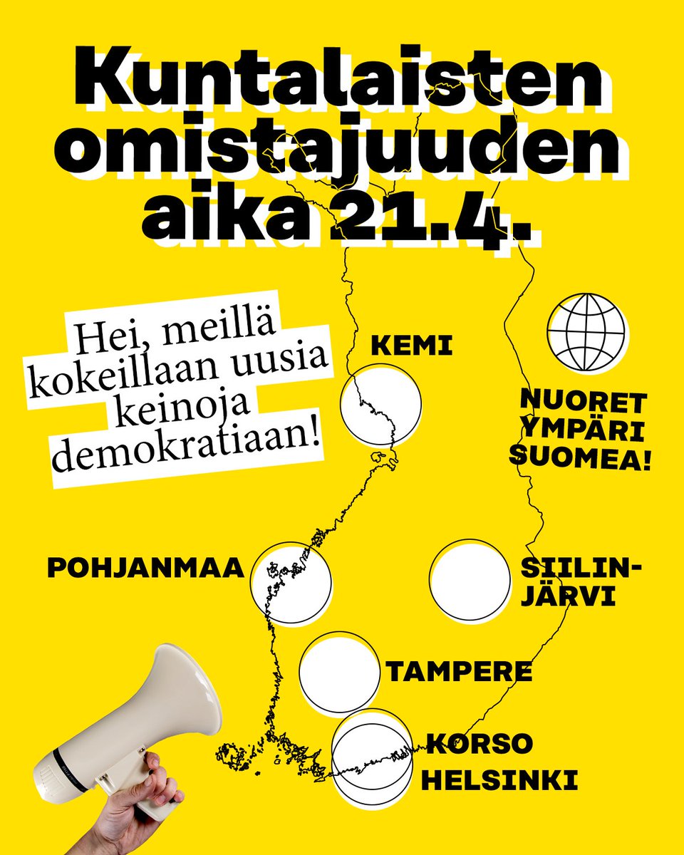 SitraFund's tweet image. Nyt kokeillaan ja kehitetään lähidemokratiaa! Seitsemän #SitraLab-tiimiä kertoo, miltä näyttää kuntalaisten osallistuminen alueilla tulrvaisuudessa.

Tapahtumaan on ilmoittautunut yli 400 🥳. Vaan vielä ehdit linjoille 👍👇
#SitraLab #UudetVaikuttamisenTavat 
#Kuntademokratia