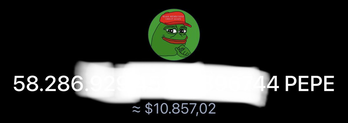 Thx $PEPE from 60usd to 10.857 usd  , go to 1B mcap🎉