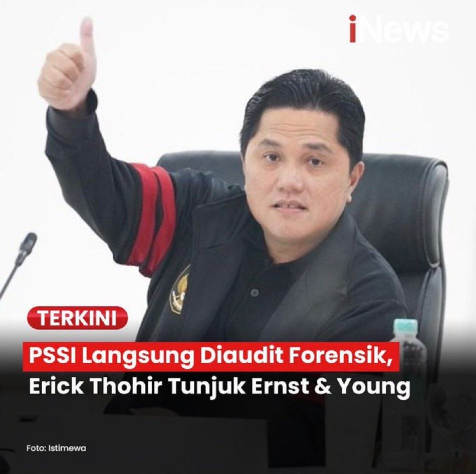 MafiaWasit's tweet photo. Fyi pak @erickthohir 

Salah satu faktor pendukung lahirnya KPSI dan Kudeta PSSi tahun 2012-2013 adalah karena pengurus baru hasil KLB PSSi ingin mengaudit keuangan PT LI dan Kepengurusan lama!!

Kedua, pengurus PSSi yg baru juga maksa menerapkan verifikasi klub oleh AFC langSUng https://t.co/6YpwiKZgrv