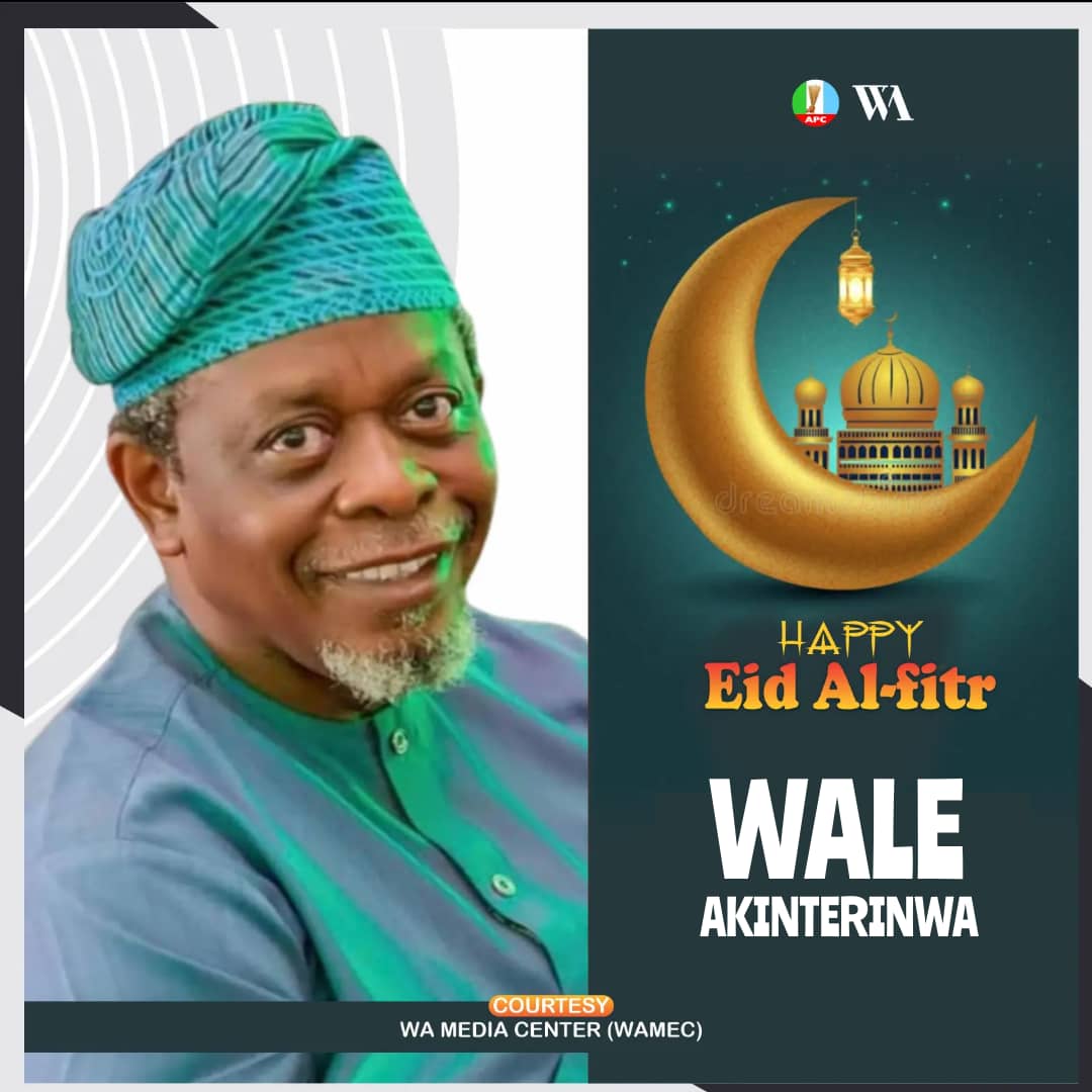ThaOlami's tweet photo. Let's embrace Peace and positive development as we celebrate this year's Eid el-fitr..
#WA2024 #Ondo2024 #WADisciples #TeamWAMEC https://t.co/o7UYZEs4R7