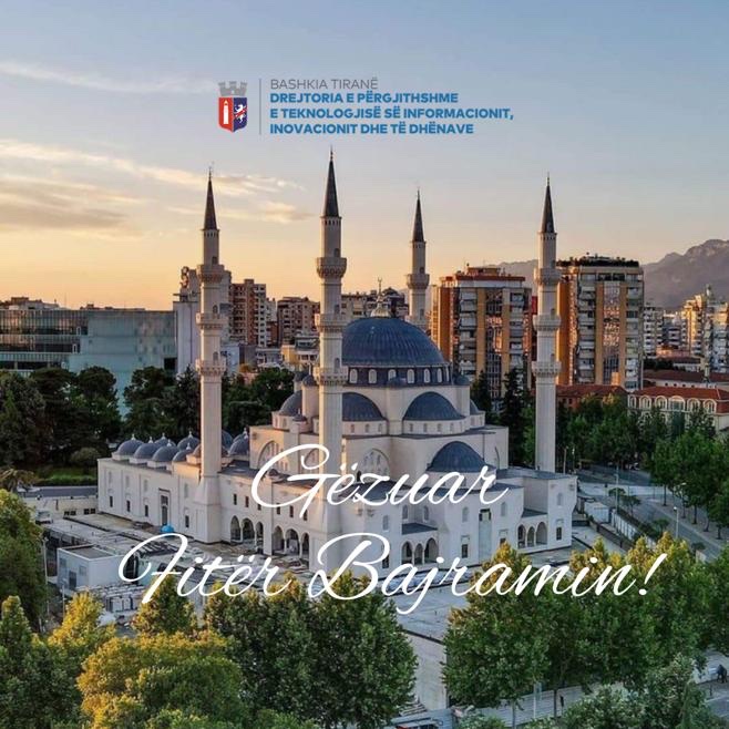 TiranaTech's tweet photo. Gëzuar Fitër Bajramin! https://t.co/3RIbQJHEsr