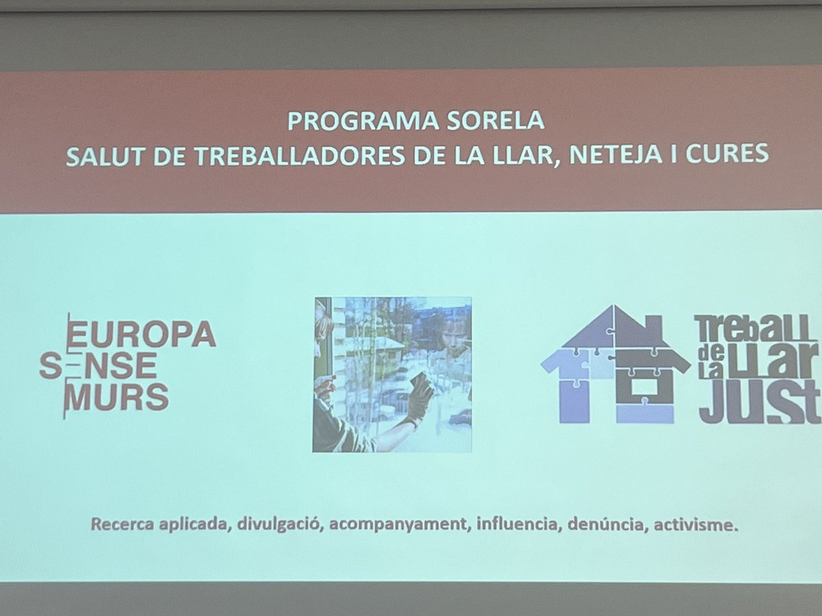 mpasarin's tweet photo. Comencem sessió @salutpublicabcn escoltant a @MarieLaPica de @SenseMurs, que ens parla de la salut de les treballadores de la llar, neteja i cures. Fan una feina molt valuosa, però amb condicions dures i sovint desconegudes. #ProgramaSorela
@LuciaArtazcoz @immacortes @carme1848 https://t.co/csiKQOQkiH