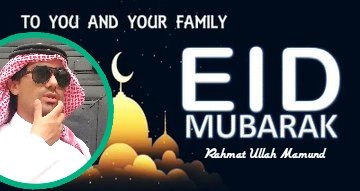 Rahmatullah991's tweet image. Eid Mubarak to everyone Friends and Family, stay blessed and enjoy Happy Eid, Allah may protect us from evils.
#EidMubarak #AllFriends #AllTeachers