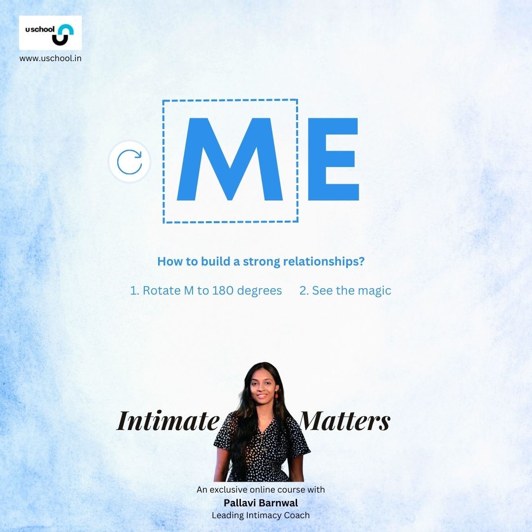 Uschool_in's tweet photo. A perfect relationship is not perfect , It's just that both people never gave up.
 
Join Pallavi Barnwal on Uschool in her exclusive course
Link To Purchase Online: https://t.co/jJK8HTXJEm

Call to know More
+91 9958064600
Email: meggh@uschool.in

#uschool #intimacy #sexuality https://t.co/aCroUKhSvV