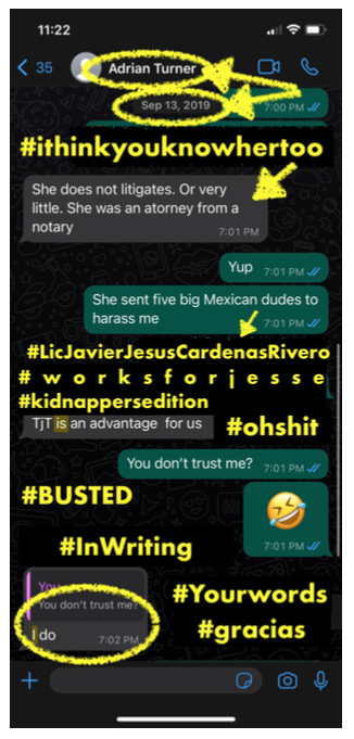 MisteriosaPosse's tweet photo. #13September2019 #adrianspillsthebeans #kidnappersedition #worksforjesse #nancysoberanus #LicJavierJesusCardenasRivero #lilicampos #adrianturner #mafiacfe #citylaws #carteldeldespojo #busted #inwriting #yourwords #ohshit
#ithinkyouknowhertoo #accomplices #weknew #estafamaestra https://t.co/n1XFi4xwZi