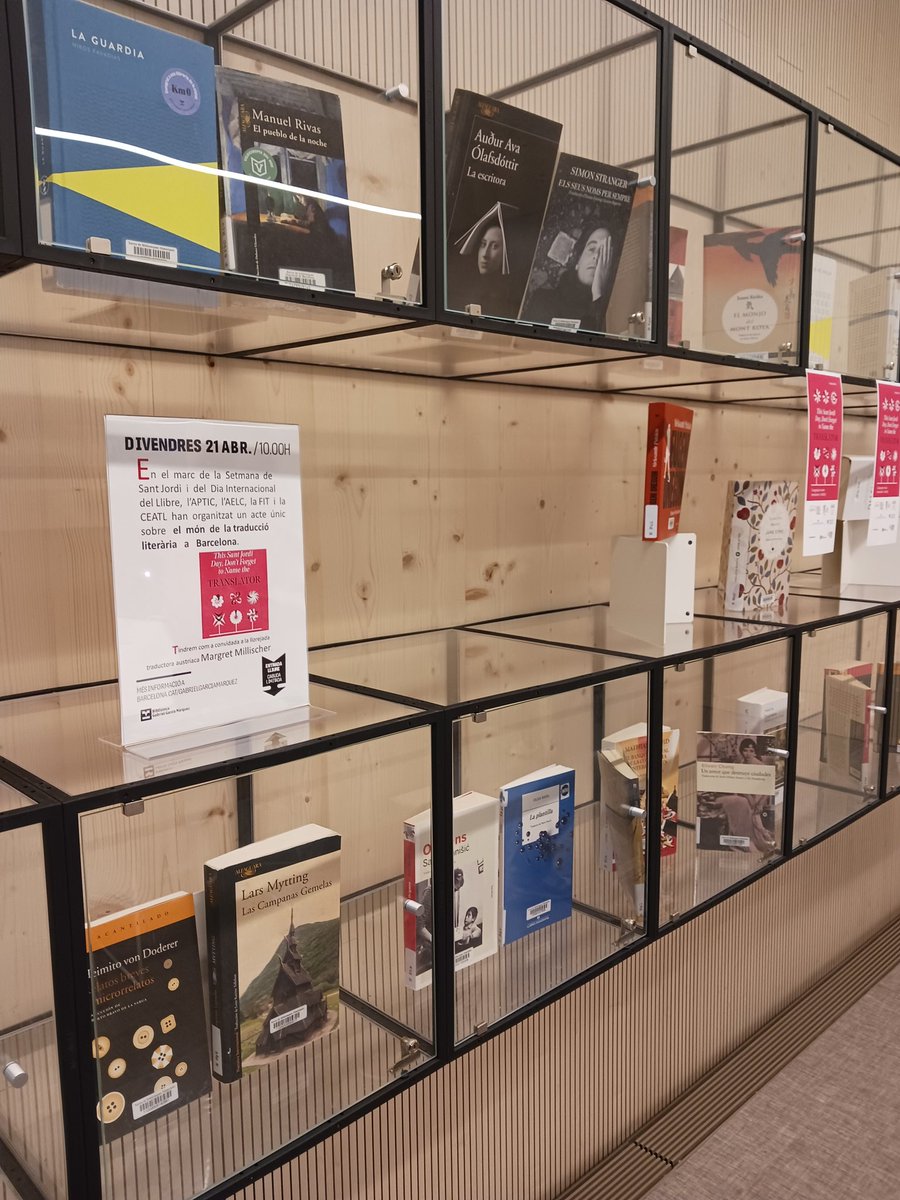 TiinaKTuominen's tweet photo. Looking forward to our event in this beautiful library with @fit_ift, @CeatlNews and @apticassociacio celebrating literary translators. #nameyourtranslator https://t.co/PcHrdxAxZr
