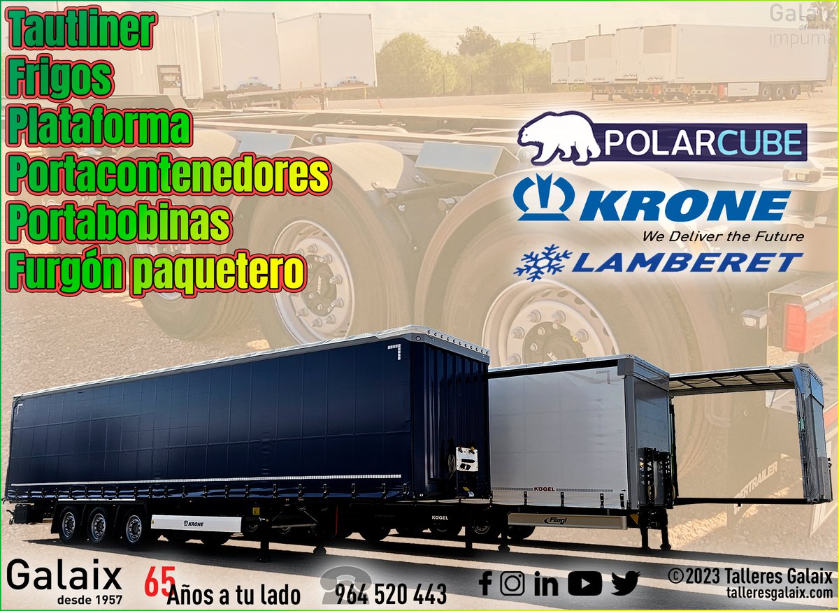 TalleresGalaix's tweet image. Estamos encantados de anunciar el lanzamiento de nuestra última oferta de servicios. Unimos fuerzas al equipo de Polar Cube para la comercialización de productos y servicios. 
#Galaix - 65 años de experiencias
By talleresgalaix.com #talleresgalaix #polarcube #krone #lamberet