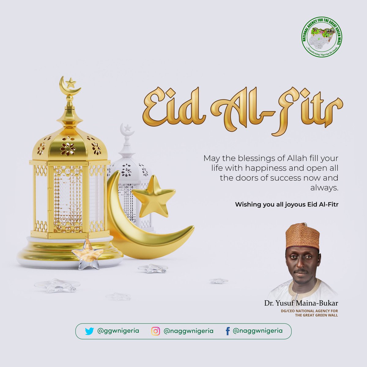 YusufMBukar's tweet photo. May the blessings of Almighty Allah fill your life with happiness and open all the doors of success now and always. #EidAlFitr https://t.co/SX4Ye50qq9