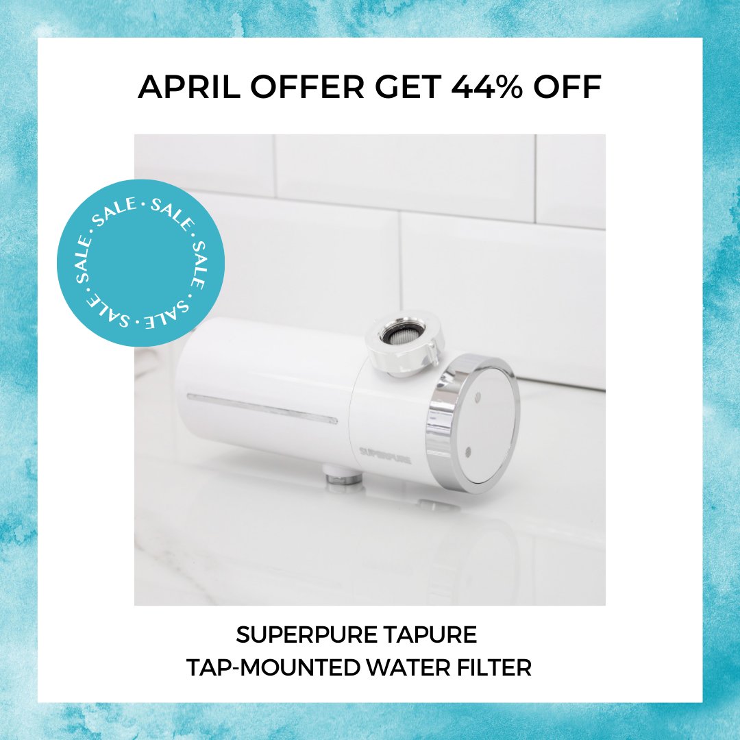 DefinitiveWater's tweet photo. Upgrade your drinking water with our SuperPure Tapure filter! Get 44% off during April only. Enjoy superior filtration and premium quality. Easy to install and maintain. Order now and taste the difference! #waterfilter #cleanwater #waterfilterspecialoffer

https://t.co/oRHC88NjX8 https://t.co/jhX27Qf9RJ