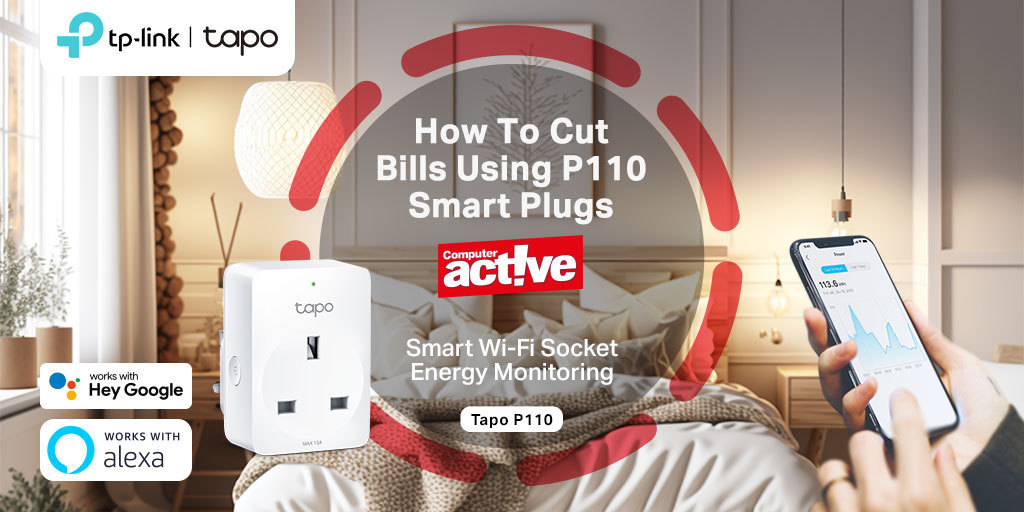 Trying to reduce electricity usage and keep bills low? Our handy Tapo P110 smart plug connects to the Tapo app, helping you keep a close eye on what's using electricity and when. As recommended by @ComputerActive! tp-link.com/uk/home-networ… #TPLinkUK #SmartPlug #SmartHome