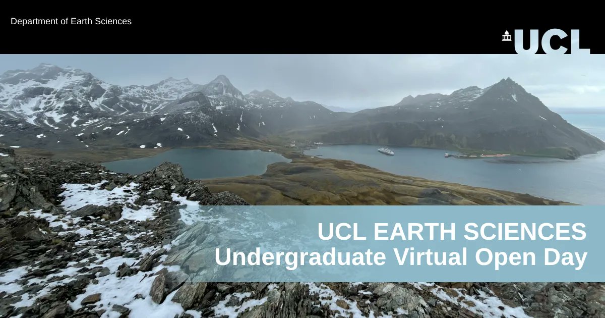 Join @ES_UCL at the Virtual Open Day on Thu 27 Apr to find out more about the wide range of #undergraduate degree programmes, how to apply, and what it's like to study at the department. Register here: ucl.ac.uk/earth-sciences… #earth #science #geophysics #geoscience #geology