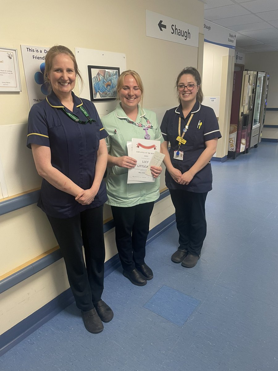 Employee of the Month for shaugh ward HCA Lucy - you have only just joined our Shaugh family and already you are an absolute asset delivering compassionate patient centred care with pride and dignity thank you HCA Lucy <a href="/DerrifordNurses/">UHP Nursing 💙</a> <a href="/larissaheard/">Larissa Heard</a> <a href="/punc13zoe/">Zoe Young 💙</a>