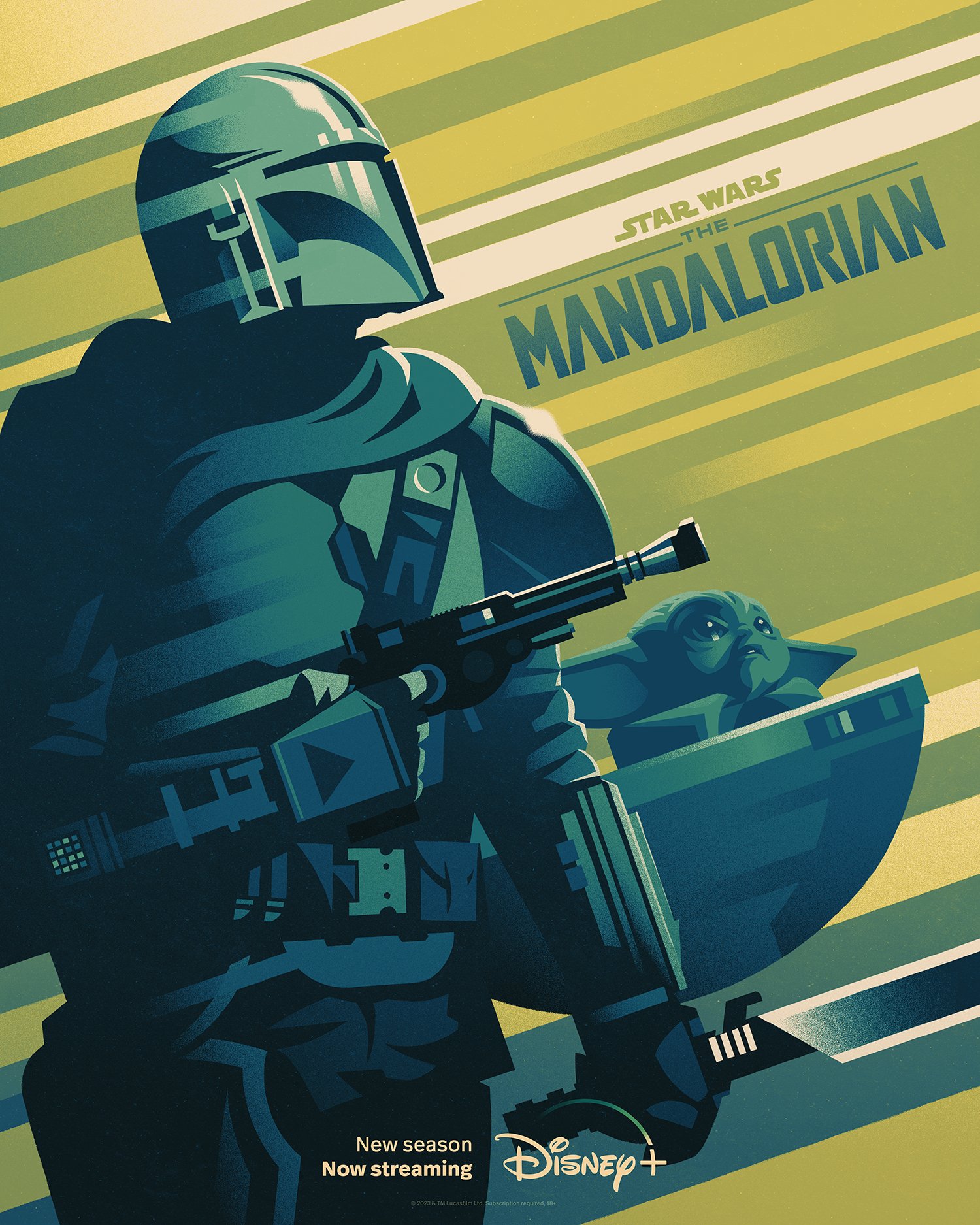 Creatieve fanposters van The Mandalorian S3 op Disney Plus België