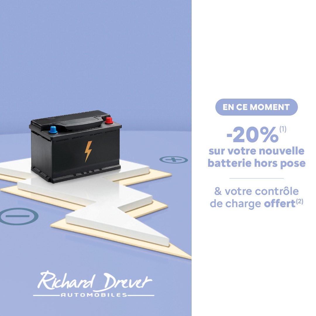 En ce moment notre service après-vente vous propose -20% à l'achat d'une nouvelle #batterie ⚡

#batterie #sav #maintenance