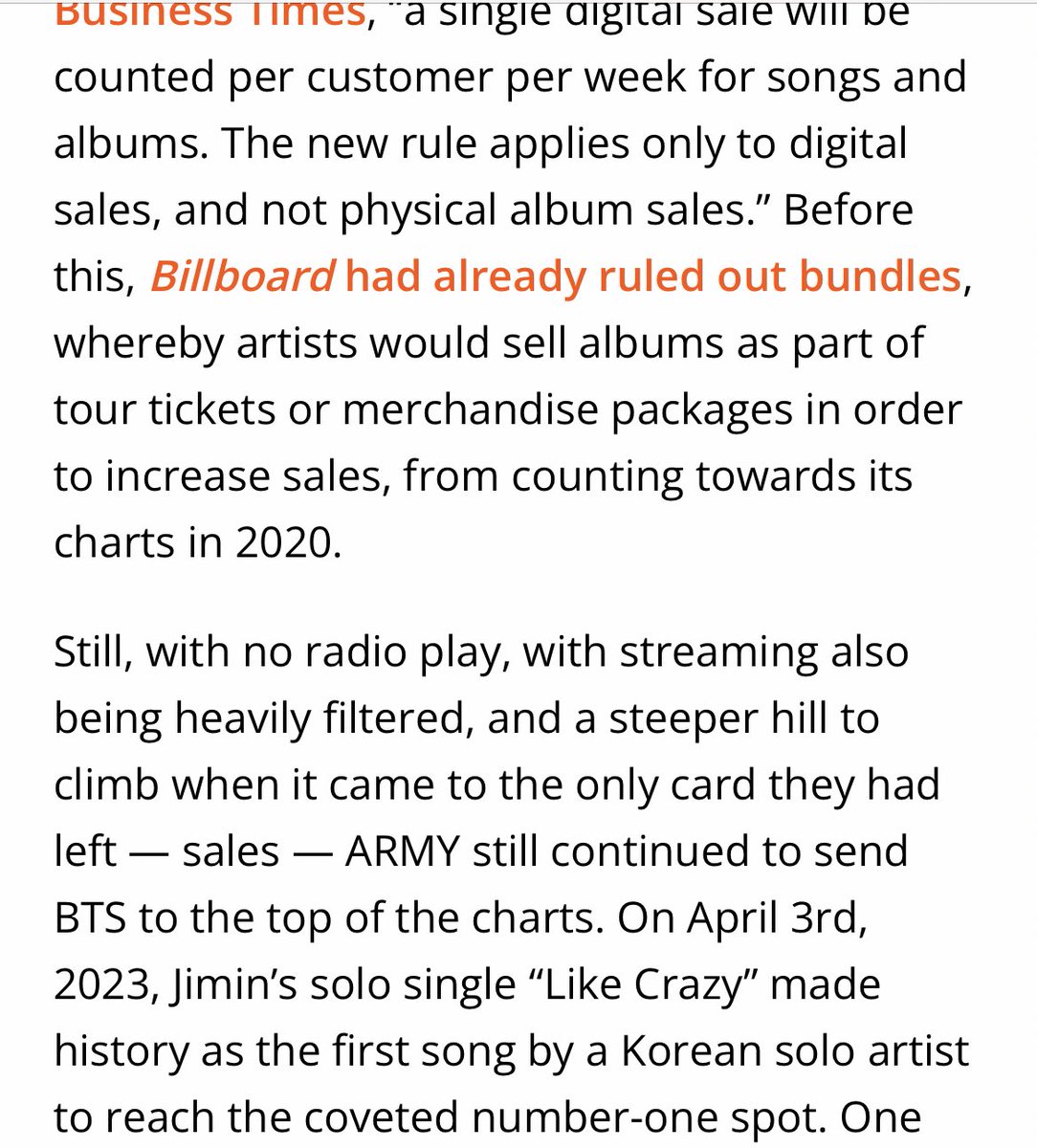 PJM_vocal's tweet image. “ Is Billboard purposefully sabotaging BTS? BTS' Billboard Hot 100, explained “— THIS ARTICLE TALKING ABOUT EVERY DETAILS OF “Like CRAZY” on charts &amp;amp; BTS history is with BILLBOARD!! 

wegotthiscovered.com/music/is-billb…