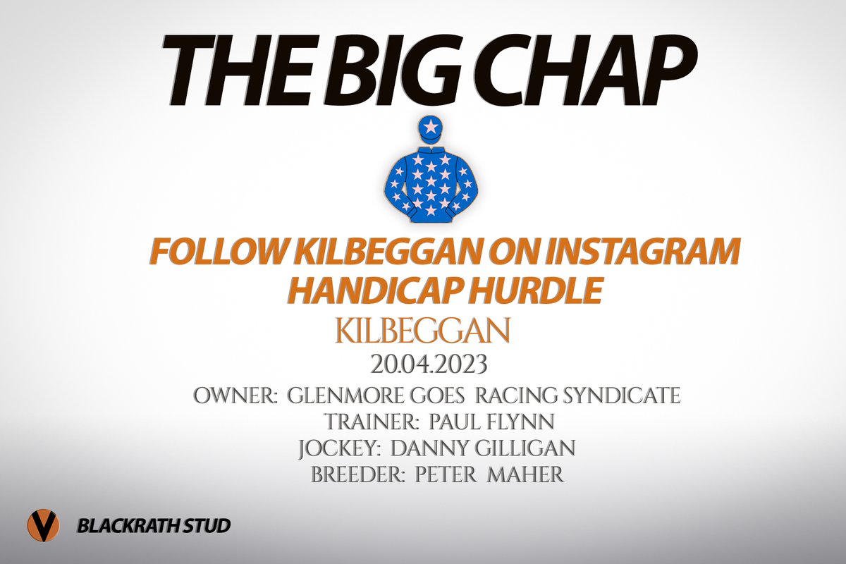 blackrathstud's tweet photo. Congratulations to the Glenmore Goes Racing syndicate as THE BIG CHAP (Policy Maker-Clairin River) wins the 1m7f handicap hurdle under Danny Gilligan last night @KilbegganRaces  for @flynnracing #bredbyblackrath https://t.co/4yo6jg7G1p