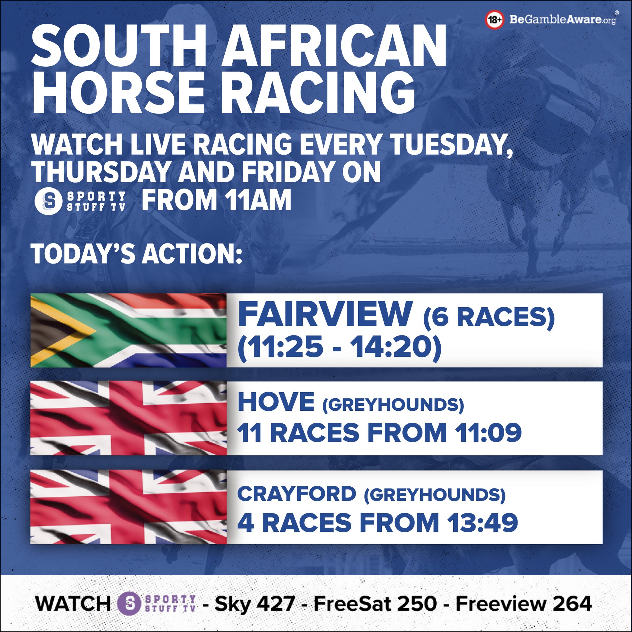 SportyStuffTV on Twitter "🇿🇦 𝗦𝗢𝗨𝗧𝗛 𝗔𝗙𝗥𝗜𝗖𝗔𝗡 𝗥𝗔𝗖𝗜𝗡𝗚 🇿🇦 Tune in from 11am