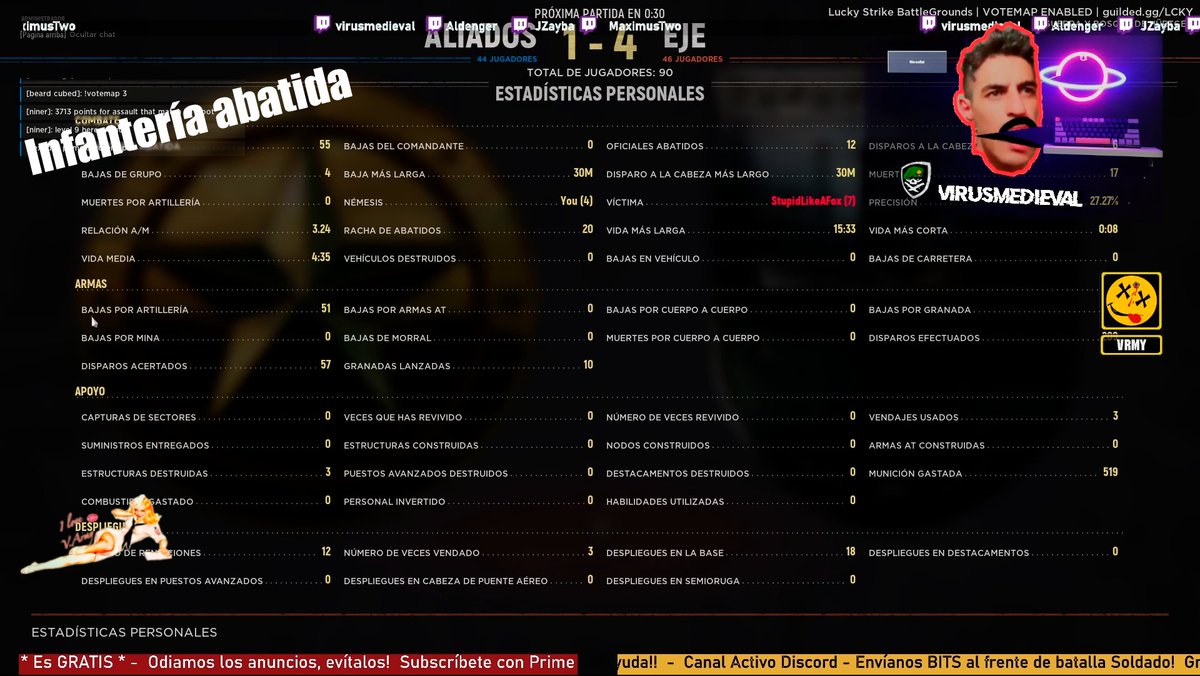 virtualarmy's tweet photo. #420 La noche de anoche #hellletloose #twitch #SmallStreamersConnect #SupportSmallStreamers #TwitchFam #twitchaffiliate
@SupStreamers
@SupStreamersRT
#smallstreamer #helpstreamers #Mixer https://t.co/uXuPx2w365