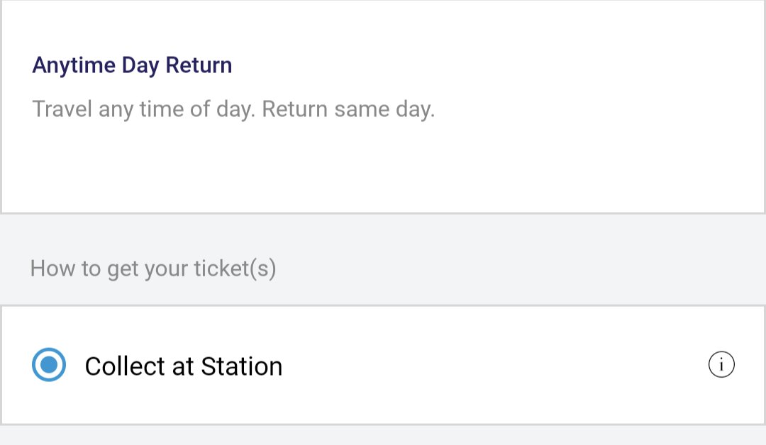 SquarePegZack's tweet photo. @northernassist are you no longer doing mobile tickets on your app? Only option for a train appearing in 5 mins was to collect at station. Not exactly convenient https://t.co/nS4fqKOmq4