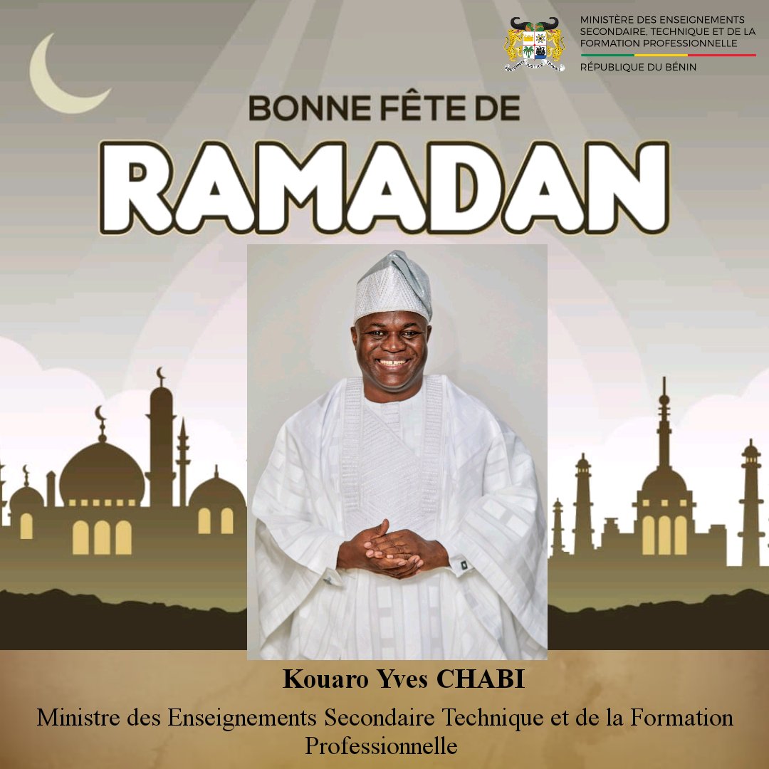 KouaroYves's tweet photo. À vous tous chers frères et sœurs musulmans !

Puisse Allah accepter nos offrandes et exaucer nos prières pour que les bénédictions qui sont celles du mois béni, atteignent chacun de nous. 

Bonne fête de Ramadan à toutes et à tous.

#KYC https://t.co/QuGFLCYjFb