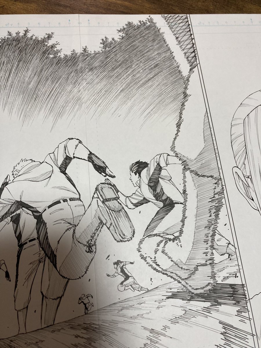 本日4/21発売のヤングガンガンNo.09にて地球膨張最新話が掲載されております。読んでいただけたら嬉しいです。
なんだか久しぶりに見開きを描いたような気がします。大変ですがなんやかんや楽しいです。