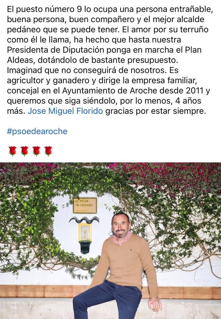 psoe_aroche's tweet photo. 🌹Continuamos presentando nuestra candidatura. Un equipo solvente, que representa a todos los colectivos y edades, conformado por 16 personas, 9 mujeres y 7 hombres. https://t.co/Zy3JN4BaCd