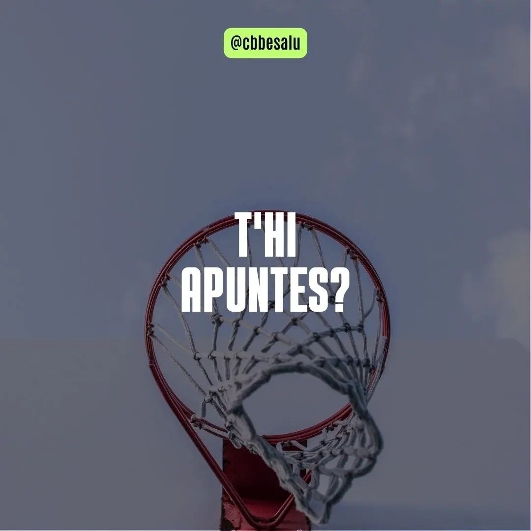 cbbesalu's tweet photo. Teniu ganes de Bàsquet a Besalú? 😎 Estigueu atents a les nostres xarxes els propers dies! 🔜🏀

#Bàsquet #Besalú #Garrotxa #Girona #Esport https://t.co/TVEOl1ZYvF