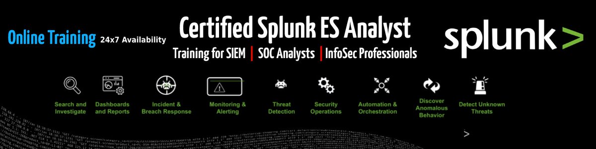 siem_intel's tweet photo. SIEM Intelligence offers Splunk training!

✍️Register for Free Femo click here:  https://t.co/W6MMsYLrbu
👉Attend  Free Demo 👈
📅New Batch starting soon
*𝐋𝐢𝐦𝐢𝐭𝐞𝐝 𝐬𝐞𝐚𝐭𝐬 𝐀𝐯𝐚𝐢𝐥𝐚𝐛𝐥𝐞* 

#splunk #splunkadmin #splunktraining #splunkcertification  #siemintelligence https://t.co/wLuB65hfp8