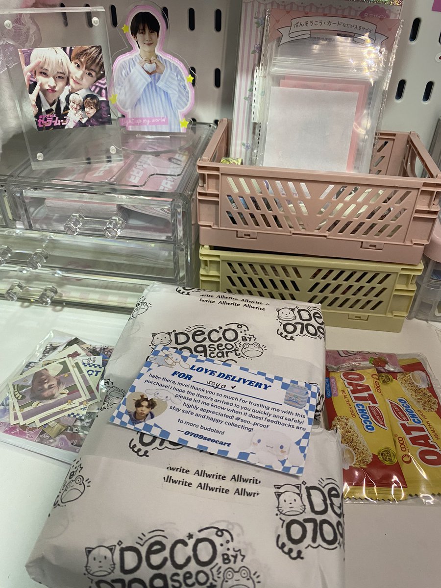 puccarere's tweet photo. .. 🍥 #seo_proof 

Hi!! @0709seocart super cute ng packaging and sooo much freebieees ! tysm for decorating my organizers I love them smsmsm grabe super talented 🫵 def recommend for decos n stuff till our next mwa mwa .. https://t.co/gLC1mwp89W