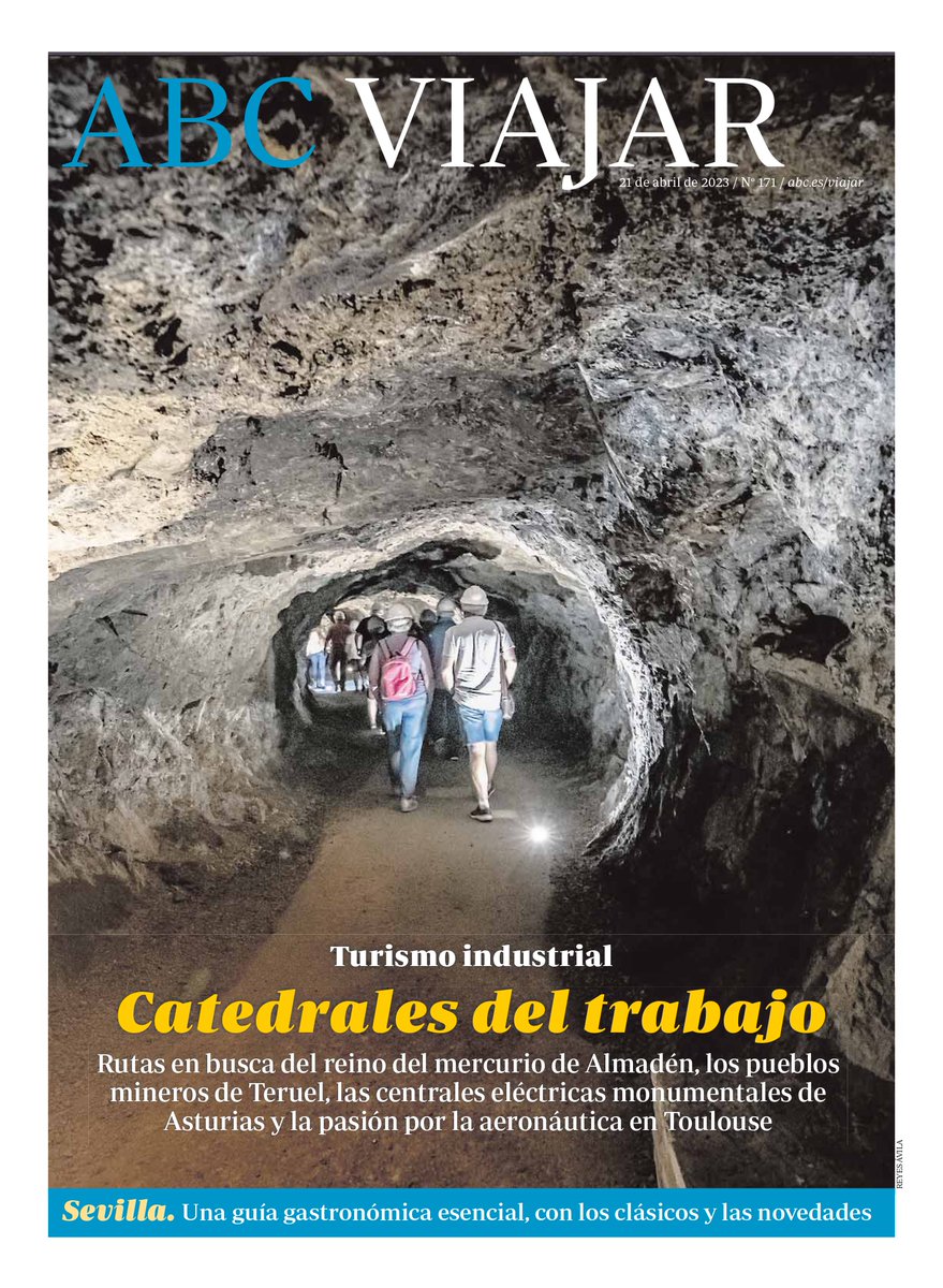 Hoy viernes, con ABC, encontraréis un nuevo número de ABC Viajar. Visitamos el reino del mercurio en Almadén, los pueblos mineros de Teruel, las centrales eléctricas monumentales de Asturias y la Ciudad del espacio en Toulouse. #TurismoIndustrial