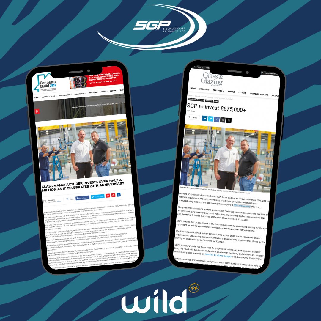 WeAreWildPR's tweet image. What a way to end the week!🤩🙌
We have seen some fantastic linking coverage for @SGP_Ltd, promoting their exciting investment plans to stimulate growth in 2023! 📈
Thank you to @FenestraBuild and @GGPmag for covering this story.🗞 #prcoverage #prresults #pragency #pr