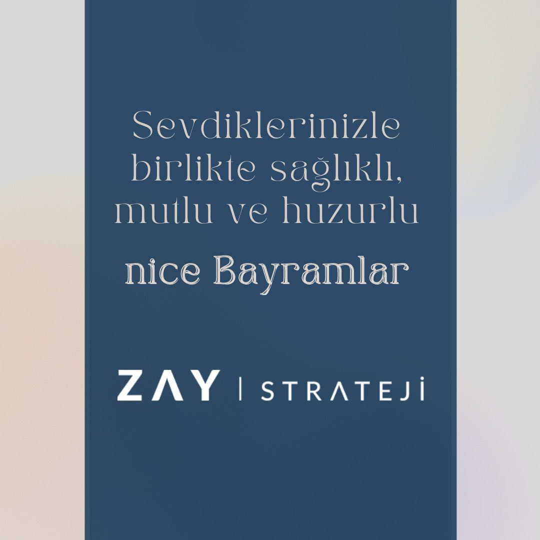 Sevdiklerinizle birlikte sağlıklı, mutlu ve huzurlu nice bayramlar dileriz. #MutluBayramlar #İyiBayramlar