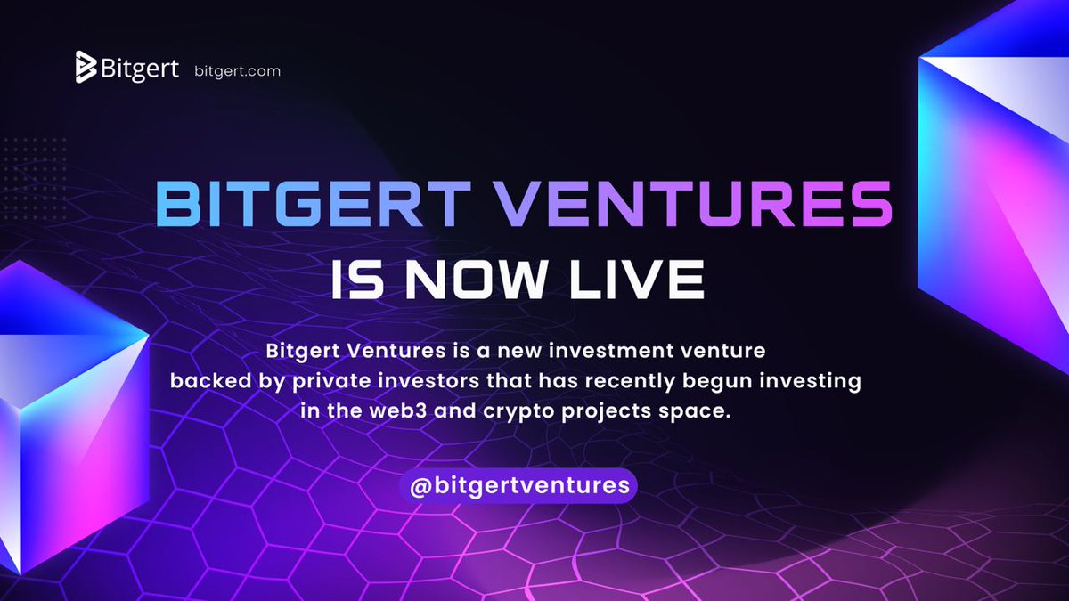 🎉 Exciting news! 

Bitgert Ventures has just launched and we're thrilled to announce that we've started investing  in the Crypto  and WEB3 space.

👉 Read more: bitgert.com/2023/04/21/bit…

#BRISE