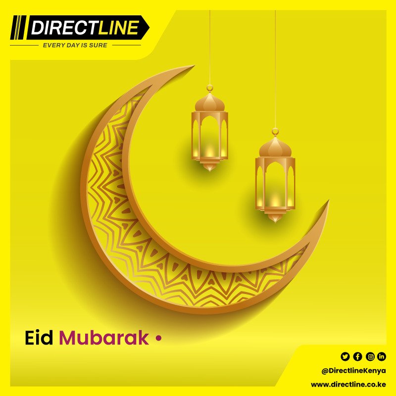 DirectlineKenya's tweet photo. We wish you a truly blessed Eid-ul-Fitr with your loved ones.
#EidMubarak2023
#EveryDayIsSure https://t.co/4DK6hcIYBV