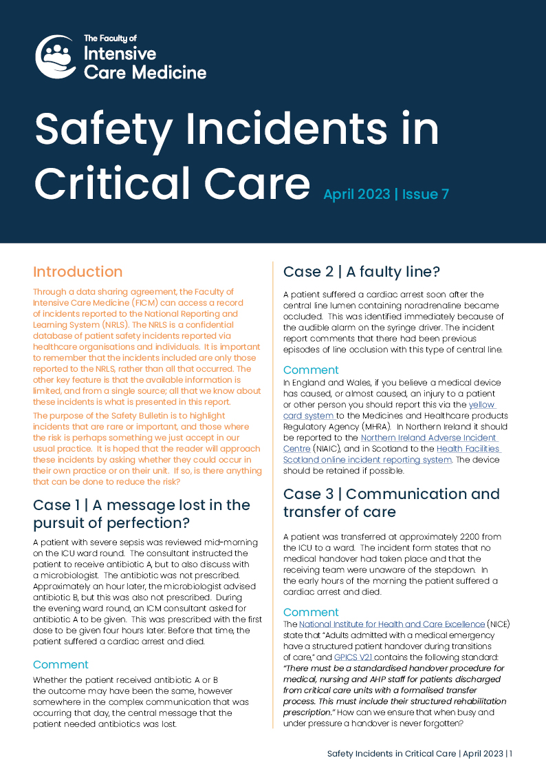 This month's Safety Bulletin is now available to read here: bit.ly/3UU9ZYI