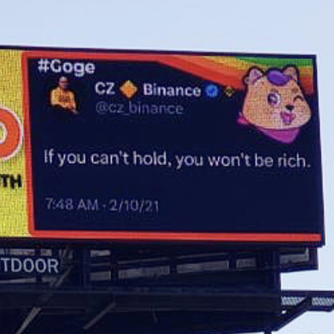 EATOSHINAKAMOTO's tweet photo. A wise man once said,
“If you can’t hold, you won’t be rich.” - @cz_binance
( Yes it’s a real! )
#HODL #BNB #BNBChain #Binance #BNBChainCommunity #GogeDAO #Goge https://t.co/eCUbp2oAeC