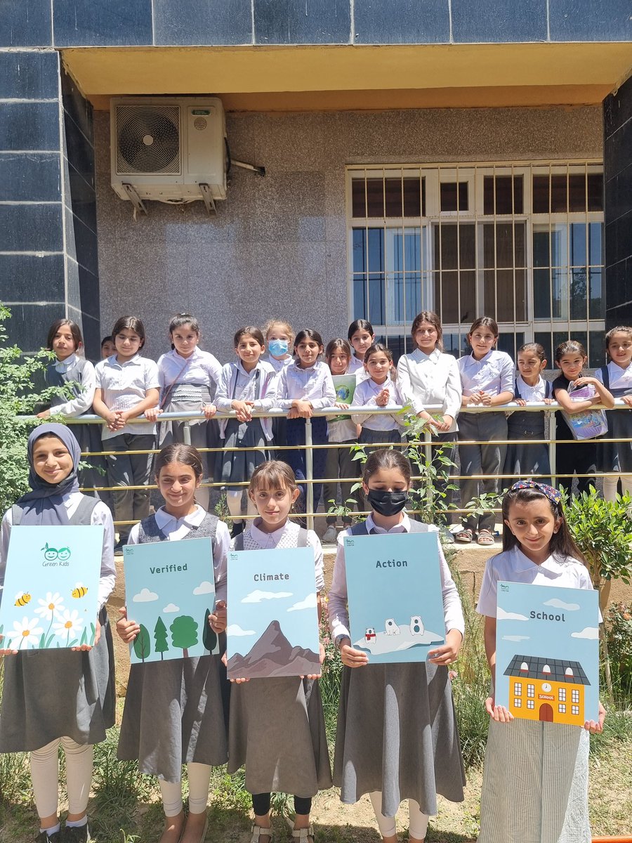 #EidMubarak, Green Kids of Kurdistan! 🌳🌍 Let's eco-celebrate with environmental awareness! 💚🌱 Plant trees, save water, protect wildlife, and keep air & soil clean. Let's make #Kurdistan greener for future Green Kids! 🌿🌎 Happy, eco-friendly Eid! #EnvironmentalAwareness #iraq