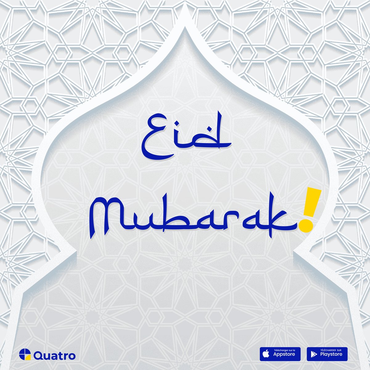 Que ce jour béni de l'Eïd vous apporte à vous et votre famille la paix, la santé et la prospérité.
#eidmubarak #Quatro #Cotonou #SimplifiezVotreQuotidien