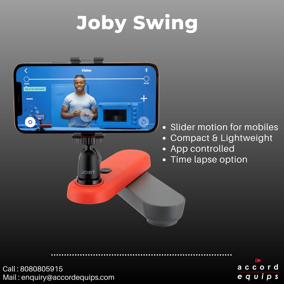 Slider motion, time lapse and more. Create professional videos while shooting on your mobile.
.
To rent the easy to use Joby Swing please visit : bit.ly/3KZd3hV