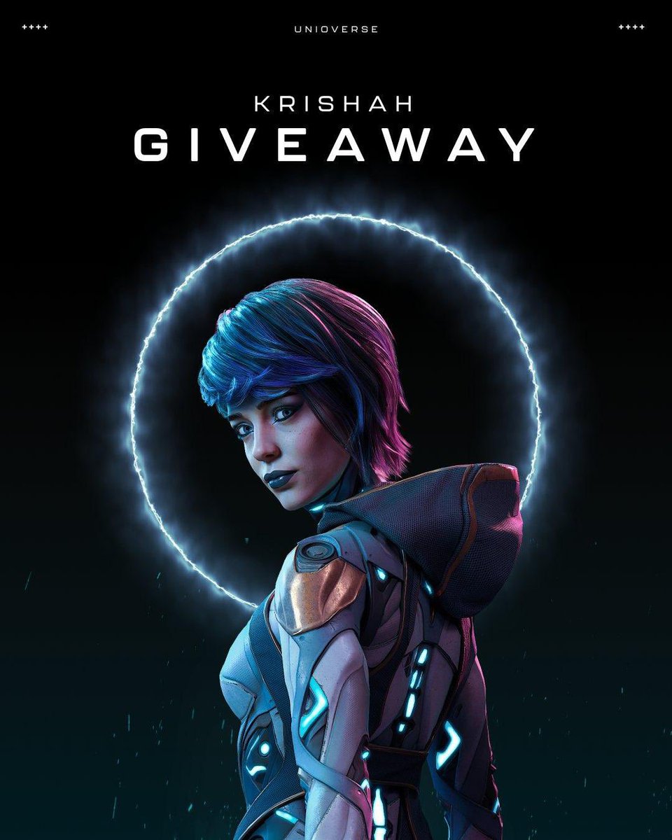 Haylesdefi's tweet photo. NFT Giveaway  

I am giving away x10 FREE  
@theunioverse KRISHAH Heroes 

To Enter: 🎫 
  -Like &amp; Retweet
  -Follow @theunioverse @haylesoflagos 
  -Tag 2 friends  

 48 Hours

#Freemint https://t.co/vptVVFozVG
