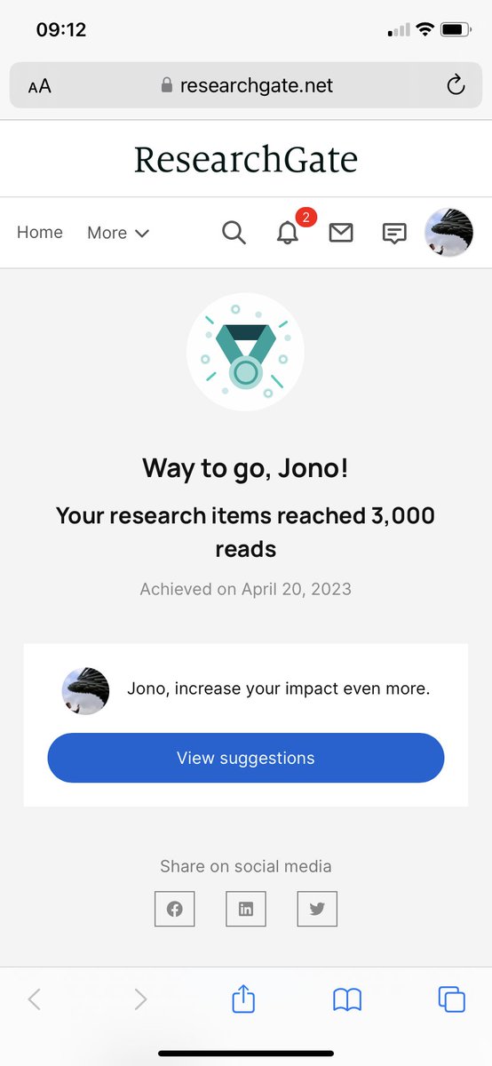 Jono Gilmurray (@jonogilmurray) on Twitter photo Ooh, that’s nice! (I’m a sucker for the little dopamine hit provided by a virtual medal.) Ooh, that’s nice! (I’m a sucker for the little dopamine hit provided by a virtual medal.)