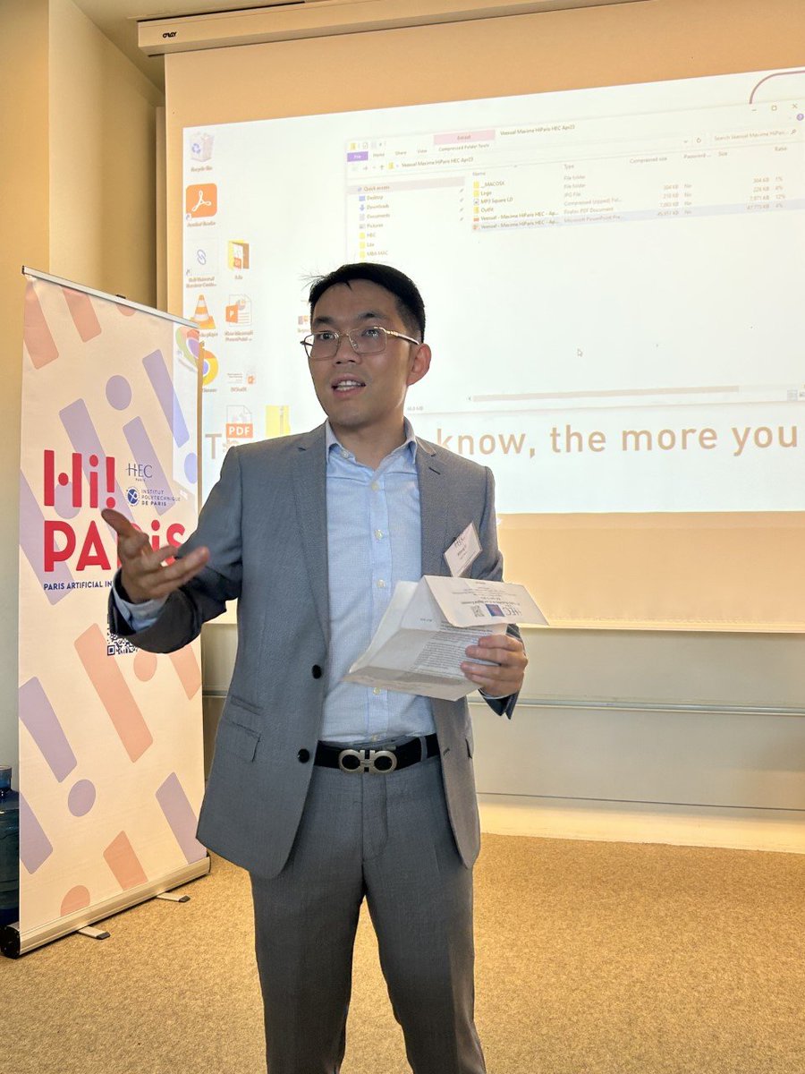Knowledge@HEC (@hecknowledge) on Twitter photo Faculty & Research Dean Andrea Masini & Prof <a href="/xitongli/">Xitong Li</a> kick off the #HiPARIScenter Workshop on #AI & Digital Economy. The first edition is held <a href="/HECParis/">HEC Paris Business School</a>, with keynotes <a href="/aghose/">Anindya Ghose</a> & Feng Zhu <a href="/HarvardHBS/">Harvard Business School</a>!
Program: hec.edu/en/news-room/h…
#DigitalTransformation #EconTwitter #HECprof Faculty & Research Dean Andrea Masini & Prof <a href="/xitongli/">Xitong Li</a> kick off the #HiPARIScenter Workshop on #AI & Digital Economy. The first edition is held <a href="/HECParis/">HEC Paris Business School</a>, with keynotes <a href="/aghose/">Anindya Ghose</a> & Feng Zhu <a href="/HarvardHBS/">Harvard Business School</a>!
Program: hec.edu/en/news-room/h…
#DigitalTransformation #EconTwitter #HECprof