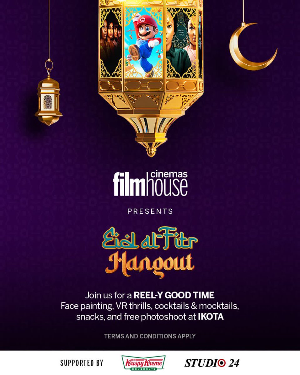 FilmhouseCinema's tweet photo. Happy Eid Mubarak to all our beloved guests.  We love you
.
Make happy colorful moments with these fun activities happening at these locations 
.
#FilmhouseCinemas #EidElFitr #EidMubarak #Ramanda #muslim https://t.co/me0XfVLHlM