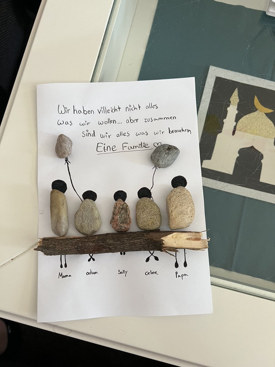 SherLate's tweet photo. “We may don’t have everything we want… But together we are all that we need, (ONE FAMILY)”

My daughter created this as an Eid gift card for the family.

Too beautiful not to share 🥰 https://t.co/F1EBT4pzgy